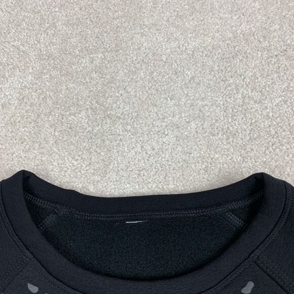 Lululemon Snapshot Leopard Crew Gray Black Polartec Fleece Crew Sweatshirt 8 - Picture 9 of 11